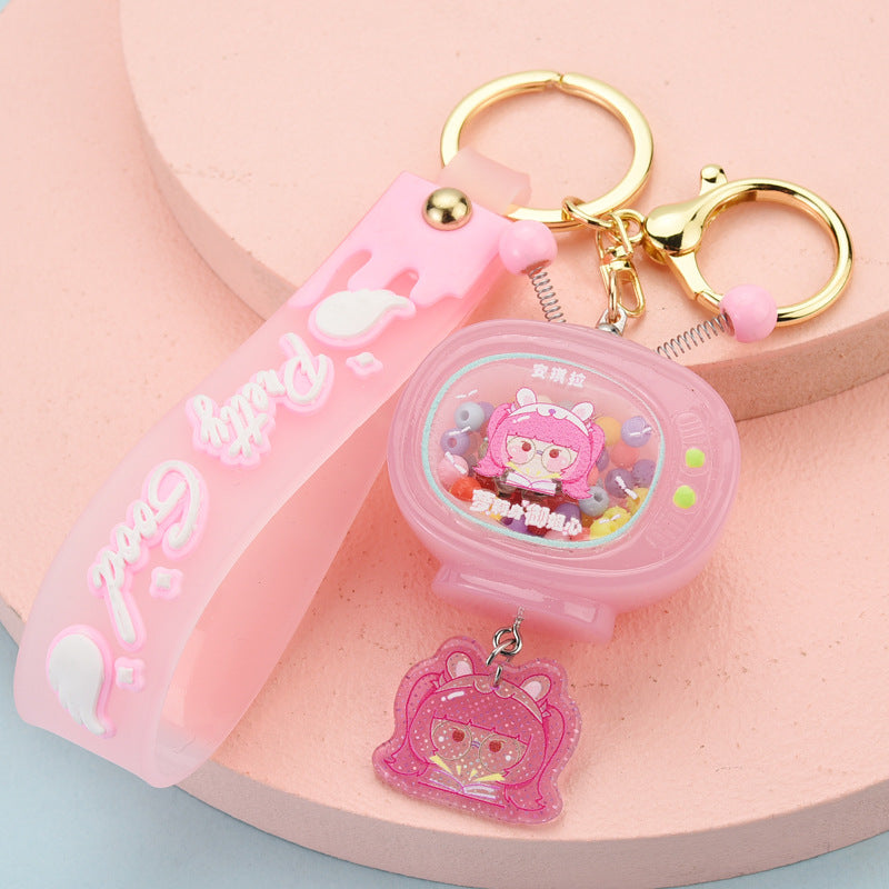 Wholesale Acrylic Doll TV Keychains